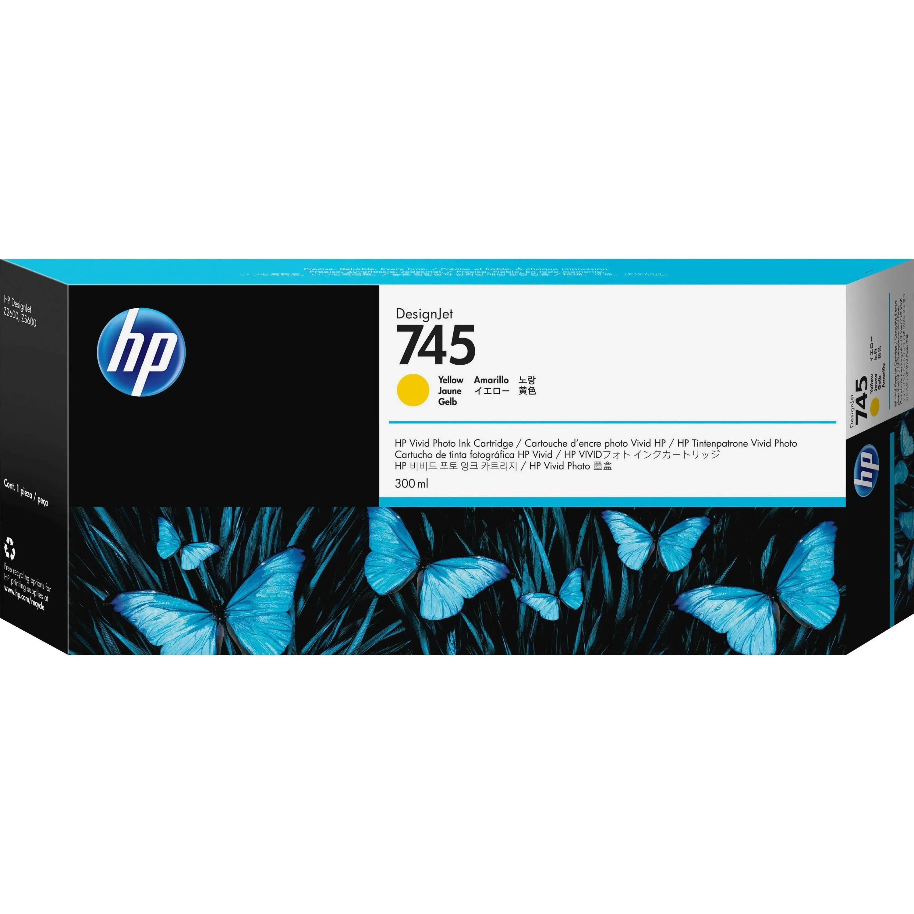 HP 745 300ml Yellow DesignJet Ink Cartridge