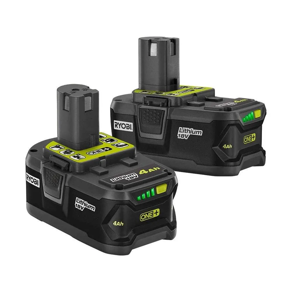 Ryobi 18-Volt ONE+ 4.0 Ah Lithium-Ion Battery 2-Pack