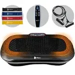 LifePro Vibration Plate Exercise Machine - Whole Body Workout Vibration Fitness Platform w/ Loop Bands - Home Training Equipment