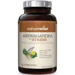 NatureWise Ashwagandha for Stress Relief and Anxiety, Calming Organic KSM-66 Ash