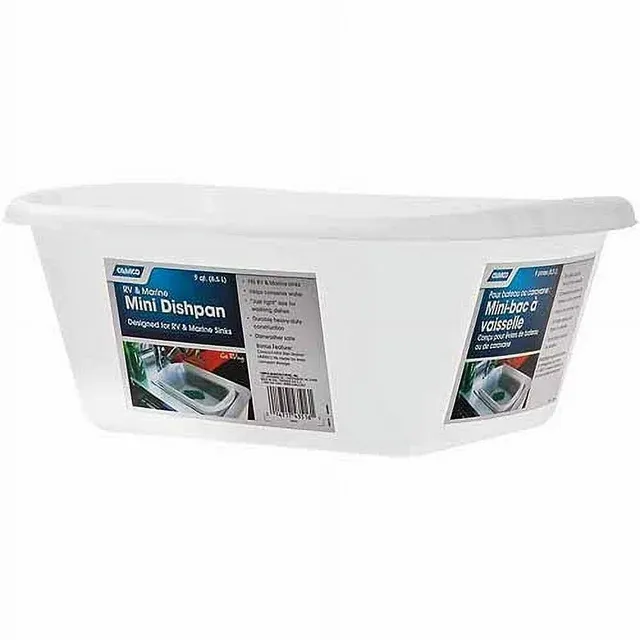 Camco RV and Marine Mini Dish Wash Pan | Helps Conserve Water | Holds 9-Quarts | (43516)