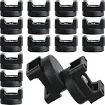 Yookeer 15 Pieces Magnetic Cable Clips Zip Tie Mount Base Black Magnetic Wire Holder Multipurpose Cable Ties Mount Wire Clips Management Base Electrical Cable Ties Supplies for Cable Wire(Classic)