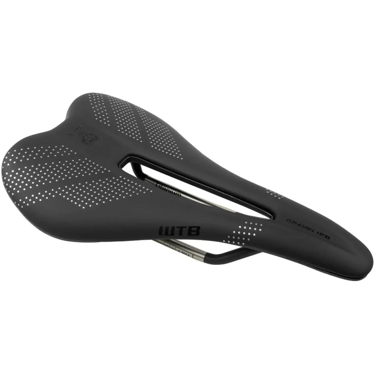 WTB Gravelier Bike Saddle – 246x140mm, Flexible Base with Fusion Form Technology, Perineal Relief Cutout for Gravel and Endurance Rides – Integrated Tool Mount