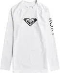 Roxy Women's Whole Hearted Long Sleeve Rashguard, Large, Bright White