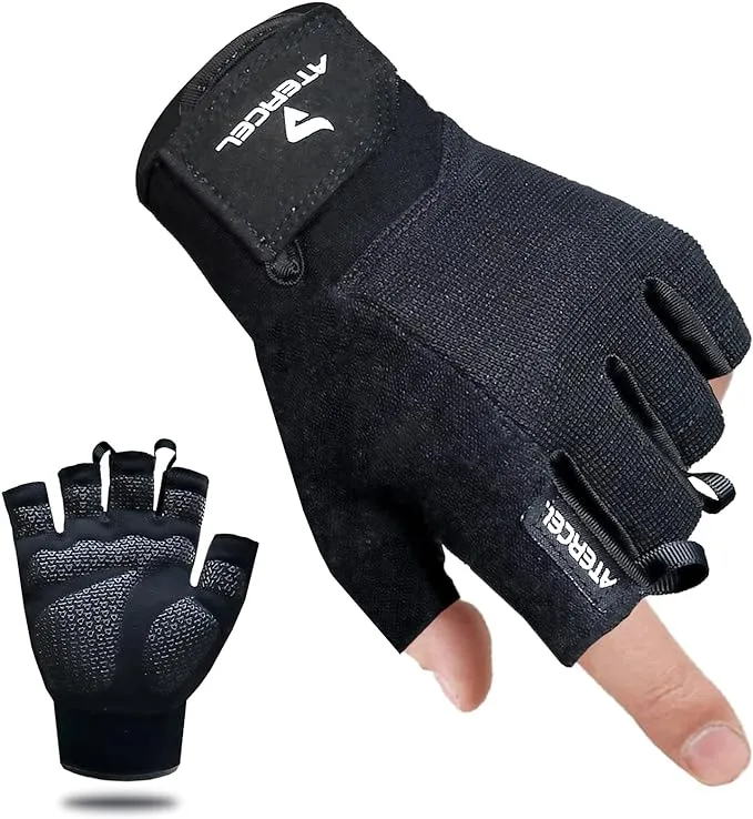 ATERCEL Workout Gloves for Men and Women, Exercise Gloves for Weight Lifting, Cy