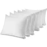 CirclesHome Queen Pillow Protectors, 100% Cotton Breathable Pillow Covers | Protects from Dirt, Debris | Healthy & Quiet (Queen - Set of 6) (20x30)