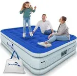 Enerplex Queen Air Mattress with Built-in Pump - 16 inch Double Height Inflatable Mattress for Camping