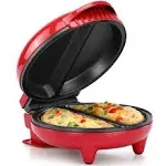 Holstein Housewares 2-Section Omelet Maker, Teal Stainless Steel