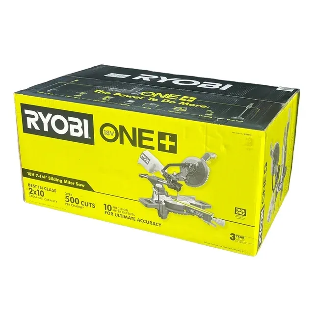 RYOBI ONE+ 18V Cordless 7-1/4 in. Sliding Compound Miter Saw