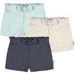 Gerber Baby Girls' Toddler 3-Pack Pull-On Knit Shorts