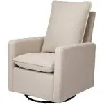 Babyletto Cali Pillowback Swivel Glider - Performance Beach Eco-Weave