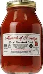 MICHAEL'S OF BROOKLYN Tomatoes & Fresh Basil Pasta Sauce, Non-GMO, Gluten Free, and Yeast Free Fresh Tomato Sauce made with Fresh Basil, Garlic, Olive Oil, and Parsley - 32 oz Jar