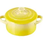 Le Creuset 14 oz. Stoneware Mini Round Cocotte - White