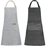 Tosewever 2 Pieces Kitchen Cooking Aprons