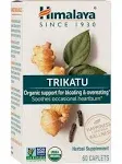 Himalaya Organic Trikatu, Herbal Supplement for Occasional Heartburn, Digestive Support, Gas, Bloating, Overeating, Ginger, Black Pepper, Non-GMO, USDA Organic, Vegan, 60 Plant-Based Caplets