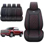 Aierxuan Chevy Chevrolet Silverado GMC Sierra Front Seat Covers Pickup Custom Fit 2007-2025 1500 2500HD 3500HD Crew Double Extended Cab Waterproof