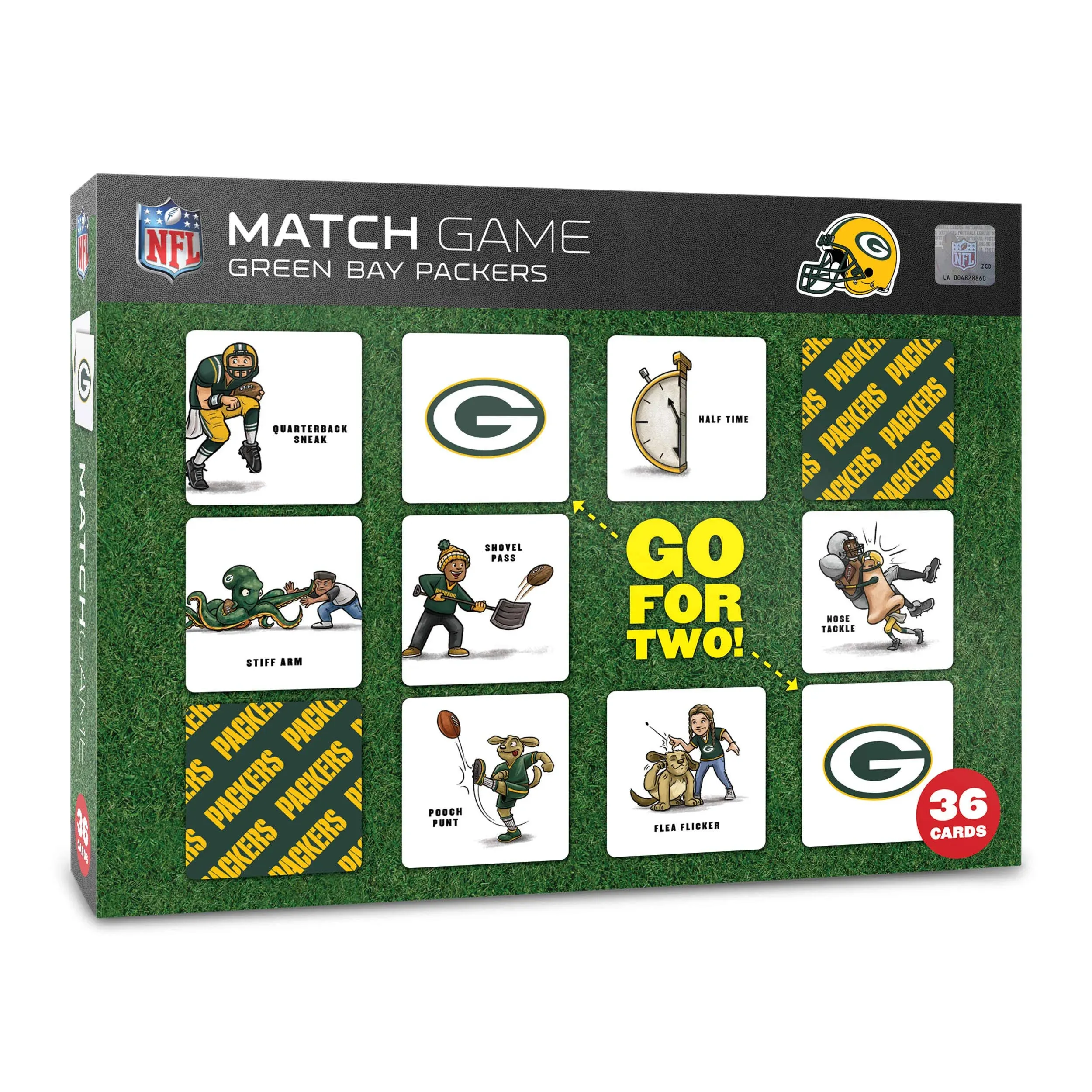 NFL Green Bay Packers Memory Match Game New