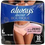 Always Discreet Rosy Boutique Incontinence & Postpartum Underwear Maximum Large