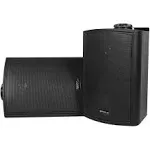 Rockville 2 HP5S-8 BK 5.25" Outdoor/Indoor Swivel Home Theater Speakers in Black