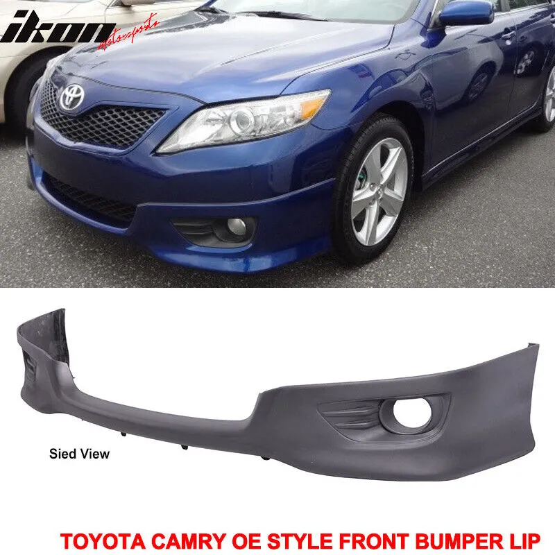 Fits 10-11 Toyota Camry OE Factory Style Front Bumper Lip Spoiler Unpainted - PU