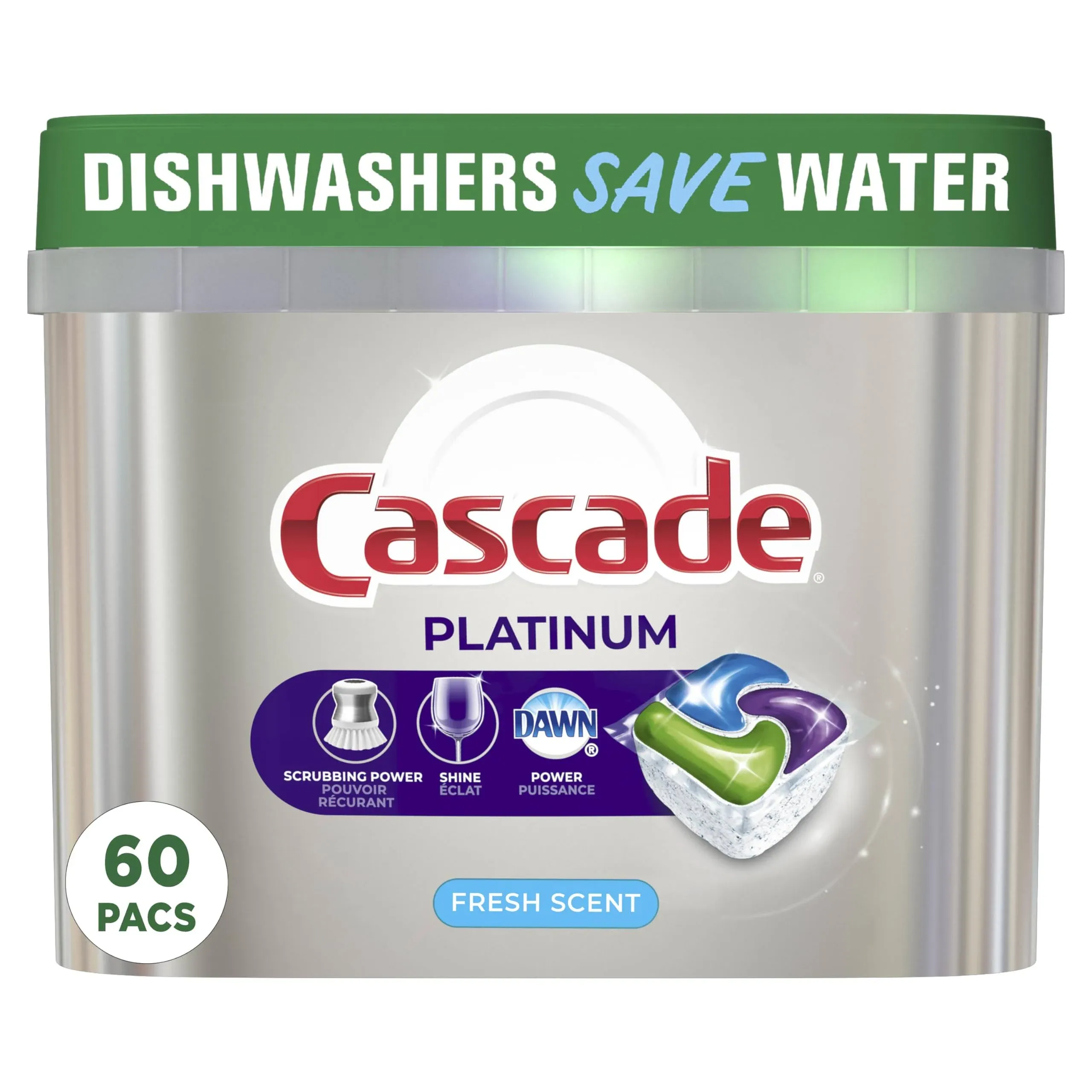 Cascade Dishwasher Detergent Platinum ActionPacs