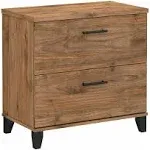 Bush Furniture Somerset Lateral File Cabinet, 2 Drawer, Fresh Walnut