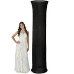 Black Fabric Column Slip