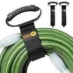 Wrap-It Easy-Carry 28 in. Storage Straps with Handles, Heavy-Duty Hoop/Loop Cord and Hose Carrying Straps, 2-Pack, A102-H-28BX, Black, 28 in. Large