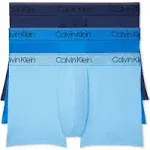 Calvin Klein Men's 3-Pack Microfiber Stretch Low-Rise Trunks