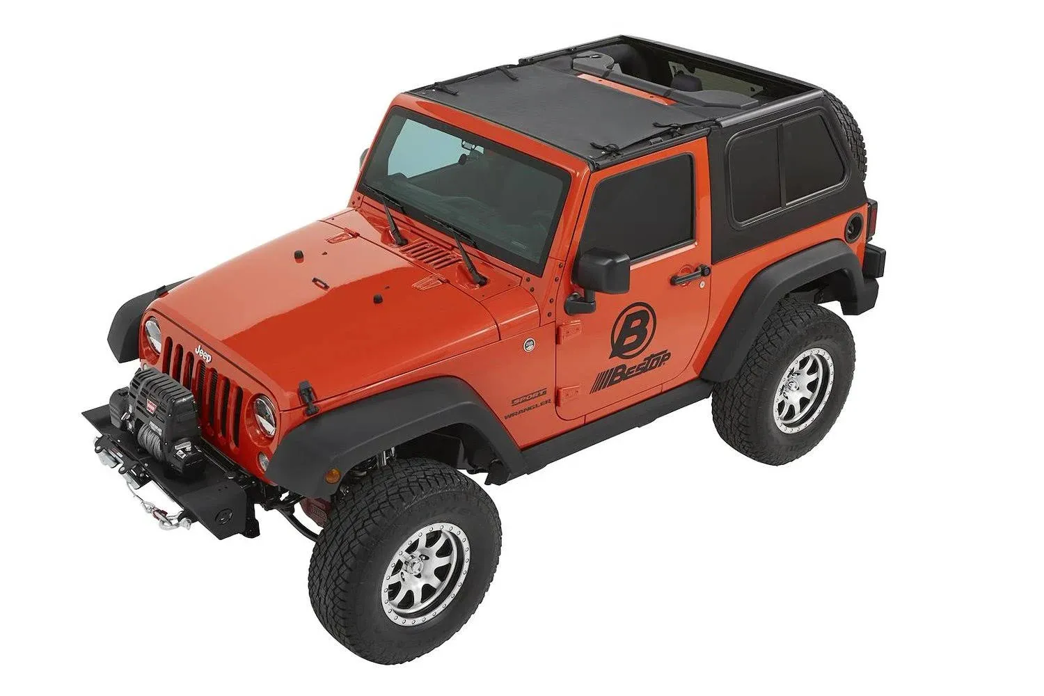 2018 Jeep Wrangler Sun Standard Targa Style Bikini Top Black diamond 52400-35 by Bestop®