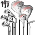 Tangkula 9 Pieces Women's Complete Golf Club Set Right Handed, Pink