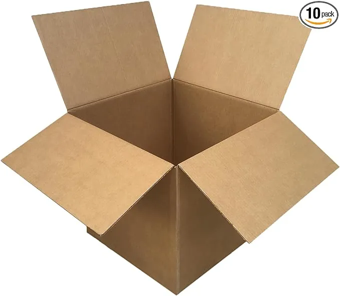 Corrugated Heavy Duty 275Lb Move And Shipping Packaging Boxes - 10 Pack (24 X 24 X 24 Inch Heavy Duty / 10Pk)