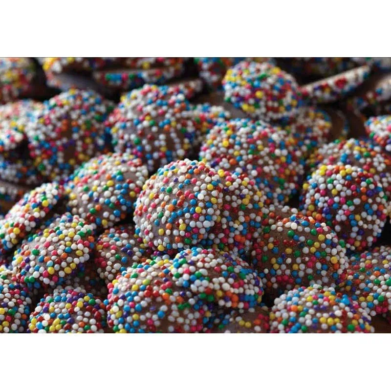 Chocolate Rainbow Nonpareils by Its Delish