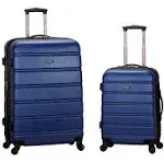 Rockland Melbourne 2-Piece Expandable Hardside Spinner Luggage Set (Blue)