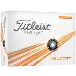 Titleist Velocity Double Digit Golf Balls - Matte Orange - 2024