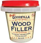 Water-Based Wood & Grain Filler - Base/Neutral - 8 oz By Goodfilla | Replace Every Filler & Putty | Repairs, Finishes & Patches | Paintable, Stainable, Sandable & Quick Drying