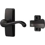 Painted Black Storm Door Lever Handle Set