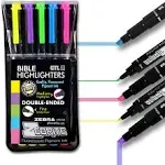 Zebrite Highlighters, Set of 5, Yellow, Purple, Green, Blue, Pink