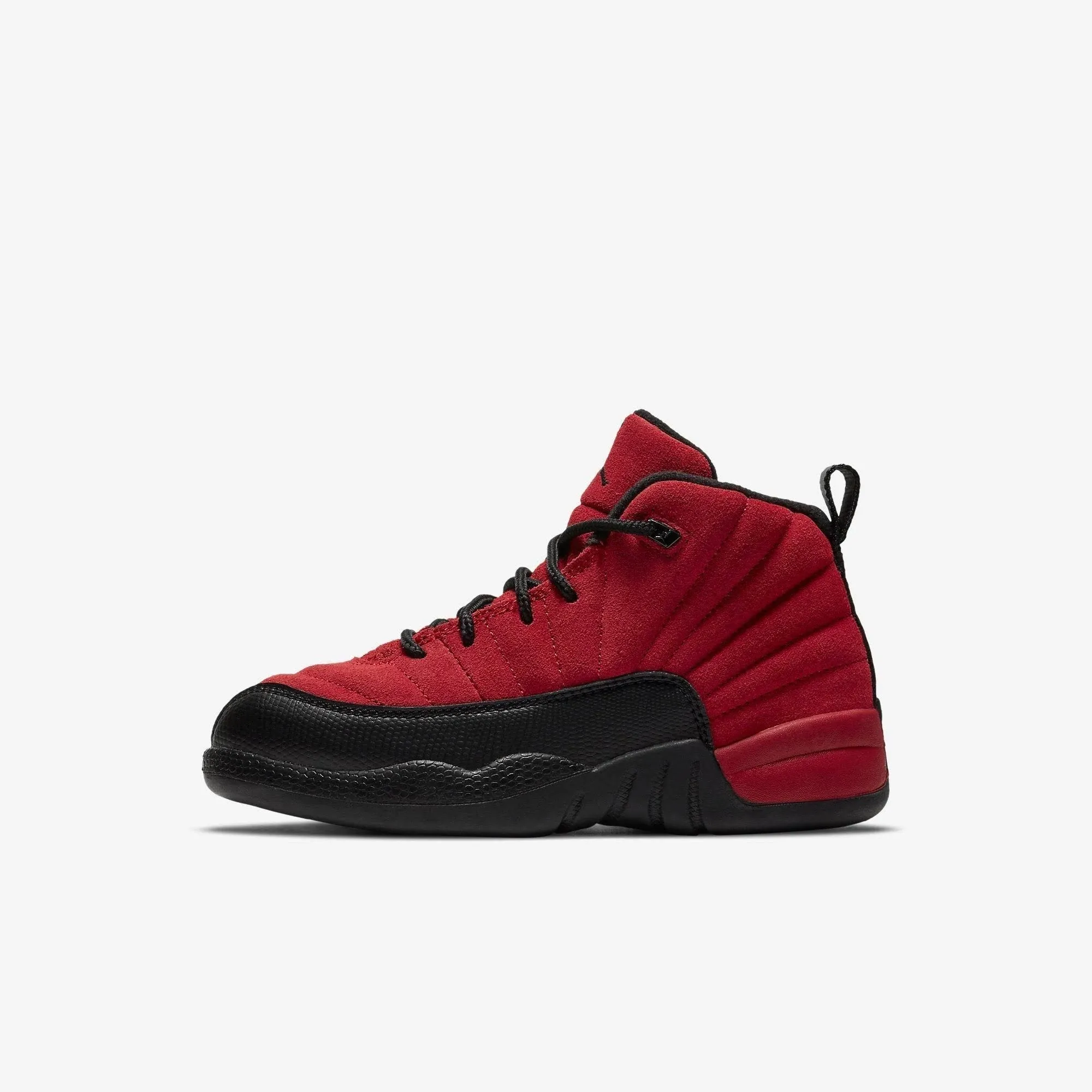 NIKE AIR JORDAN 12 RETRO (PS) &#034;REVERSE FLU GAME&#034; VARSITY RED 12c [151186-602]