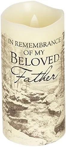 Carson, Everlasting Glow with Premier Flicker Father Candle