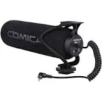 comica CVM-V30 LITE Video Microphone,Super-Cardioid Condenser On-Camera Shotgun Microphone for Canon Nikon Sony Panasonic DSLR Cameras,Mic for iPhone Android Smartphone with 3.5mm Jack(Black)