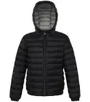 Rokka&Rolla Boys Ultra Light Packable Down Puffer Jacket - Black