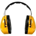 Optime 98 Earmuffs, 25 dB NRR, Yellow, Over the Head