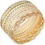 Guess Textured Bangle Bracelet Set