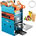 VEVOR Manual Bubble Tea Cup Sealer Machine 300-500 Cup/h Sealing Machine Blue