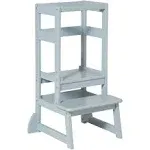 SDADI LT05G Mother's Helper Adjustable Height Kids Kitchen Step Stool, Gray