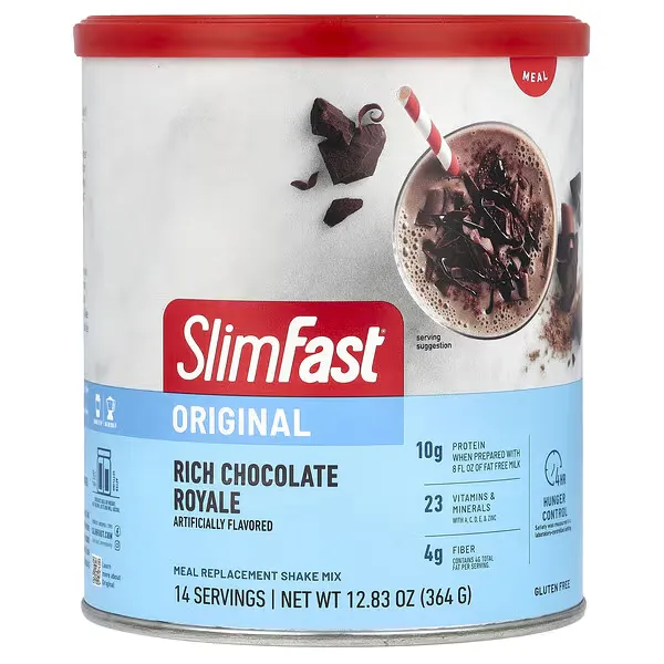 SlimFast Original Meal Replacement Smoothie Mix Rich Chocolate Royale 14 Servings