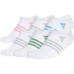 Adidas Unisex Superlite 3.0 No-Show Socks - 6-Pack - White