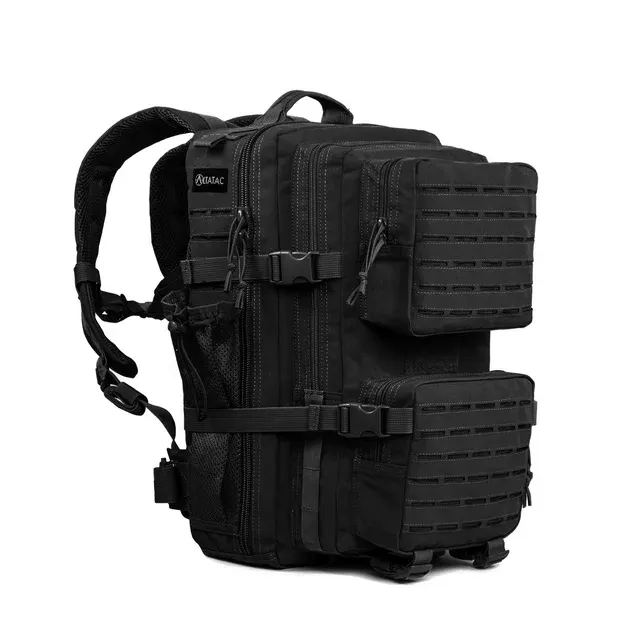 30L Outdoor Military Molle Tactical Hiking Camping Waterproof Rucksack Backpack - Black