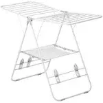 57 in. L x 37 in. H White Heavy-Duty Gullwing Portable Drying Rack